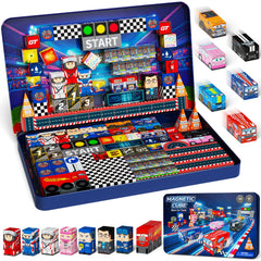 100-teiliges Magnetblock-Set Rennsport (2 cm) SC-100