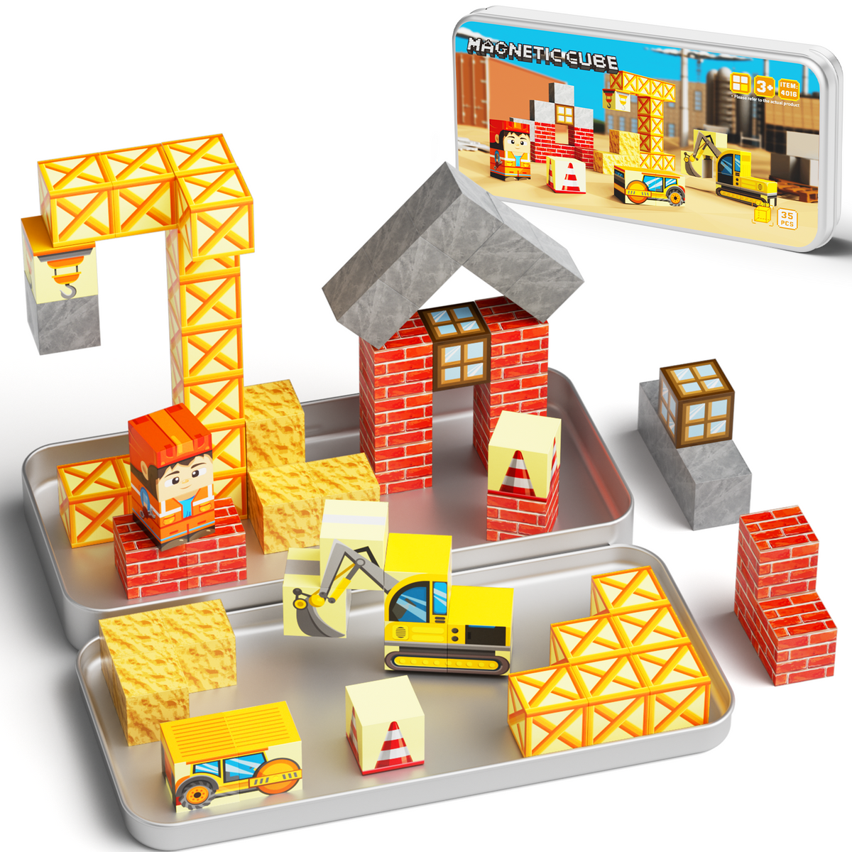 35-teiliges Magnetblock-Reiseset 4016