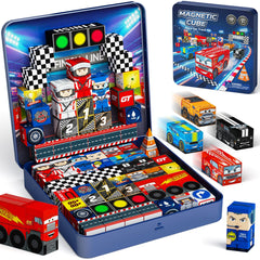 48-teiliges Magnetblock-Set Rennsport (2 cm) SC-048