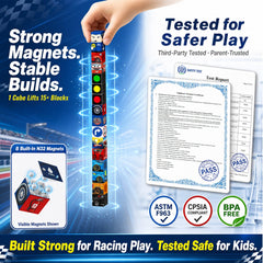 48-teiliges Magnetblock-Set Rennsport (2 cm) SC-048