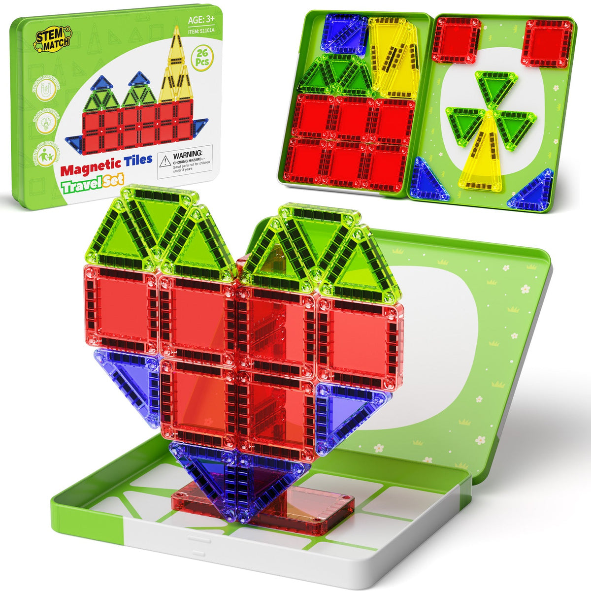 26PCS Magnetic Tiles S-1101A image 2