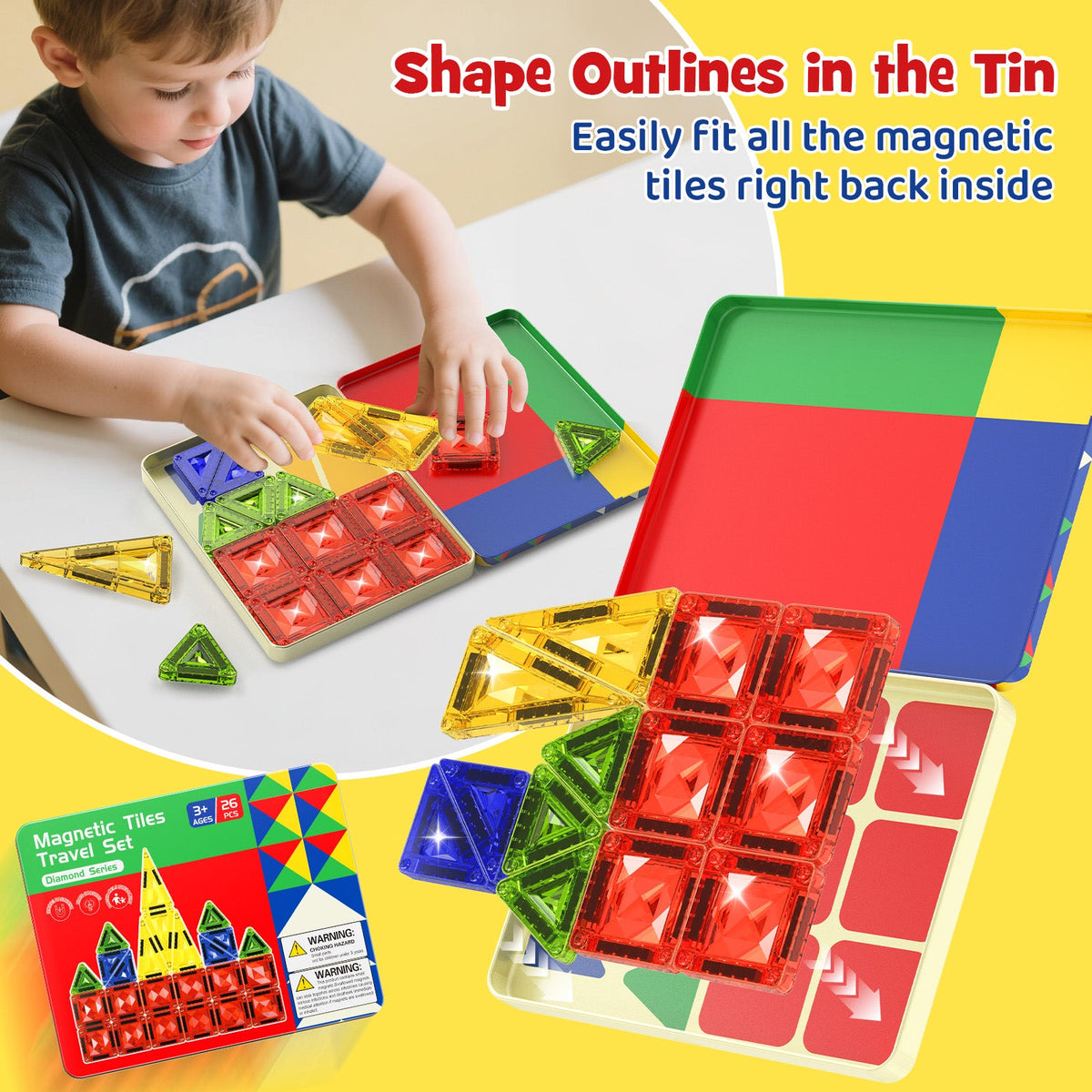 26PCS Gem Magnetic Tiles S-1101D image 4