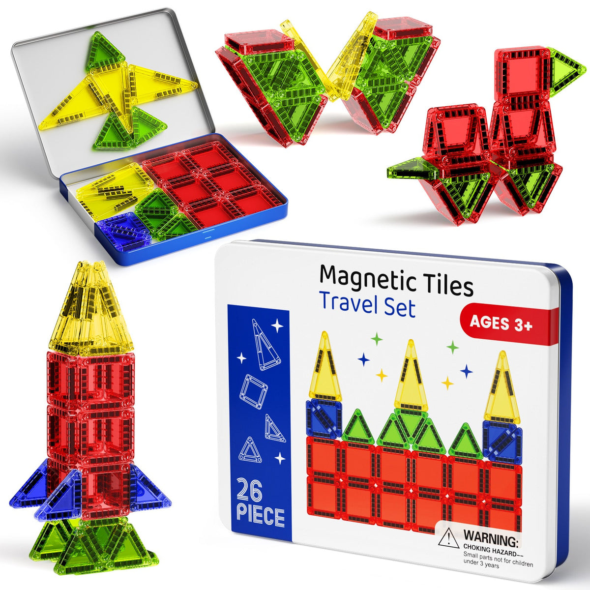 26PCS Magnetic Tiles S-1101W image 2