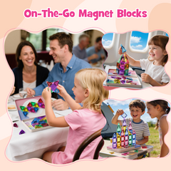 42PCS Candy Colors Magnetic Tiles Set S1105 image 1