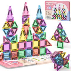 42PCS Candy Colors Magnetic Tiles Set S1105 image 4