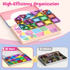 42PCS Candy Colors Magnetic Tiles Set S1105 image 9
