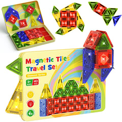 40PCS Gem Classic Colors Magnetic Tiles Set S1108 image 10