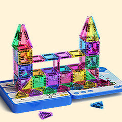 60PCS Candy Colors Magnetic Tiles Set S1114 image 10