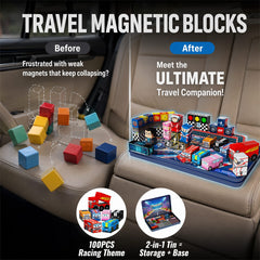 100-teiliges Magnetblock-Set Rennsport (2 cm) SC-100