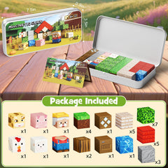 35-teiliges Magnetblock-Set Bauernhoftiere (2 cm) NC-035