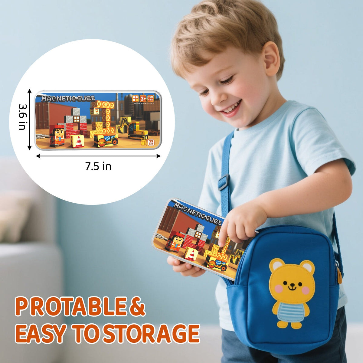 35-teiliges Magnetblock-Reiseset 4016