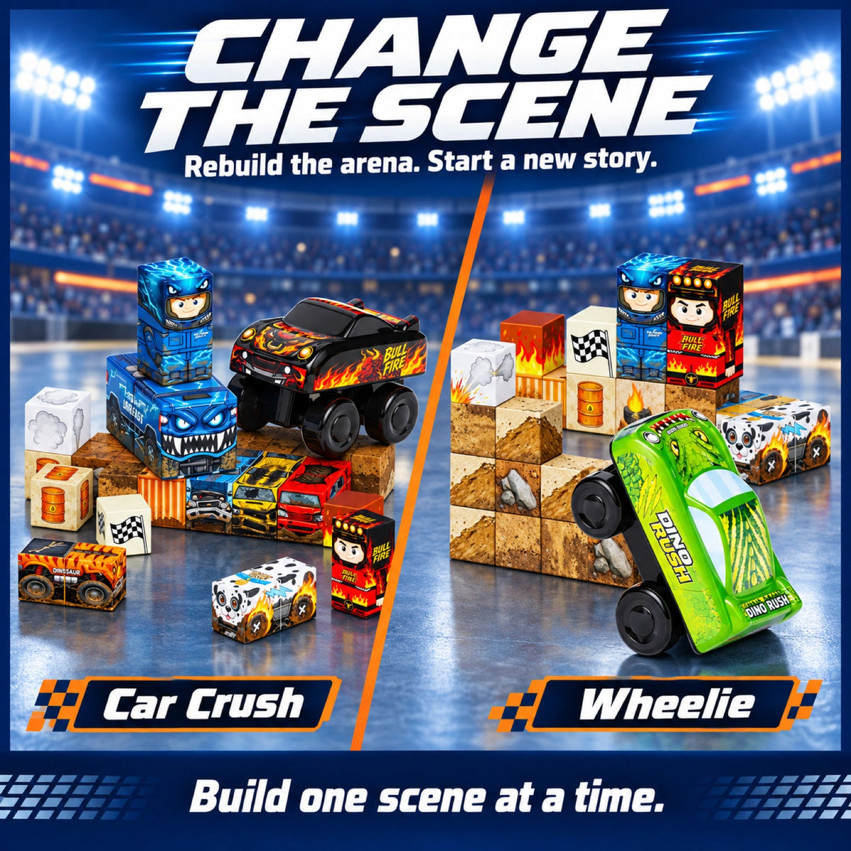 54-teiliges Monstertruck-Magnetblock-Set GSKC-054 - Produktansicht 5