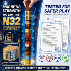 100-teiliges Magnetblock-Set Zauberschloss 4029 - Produktansicht 6