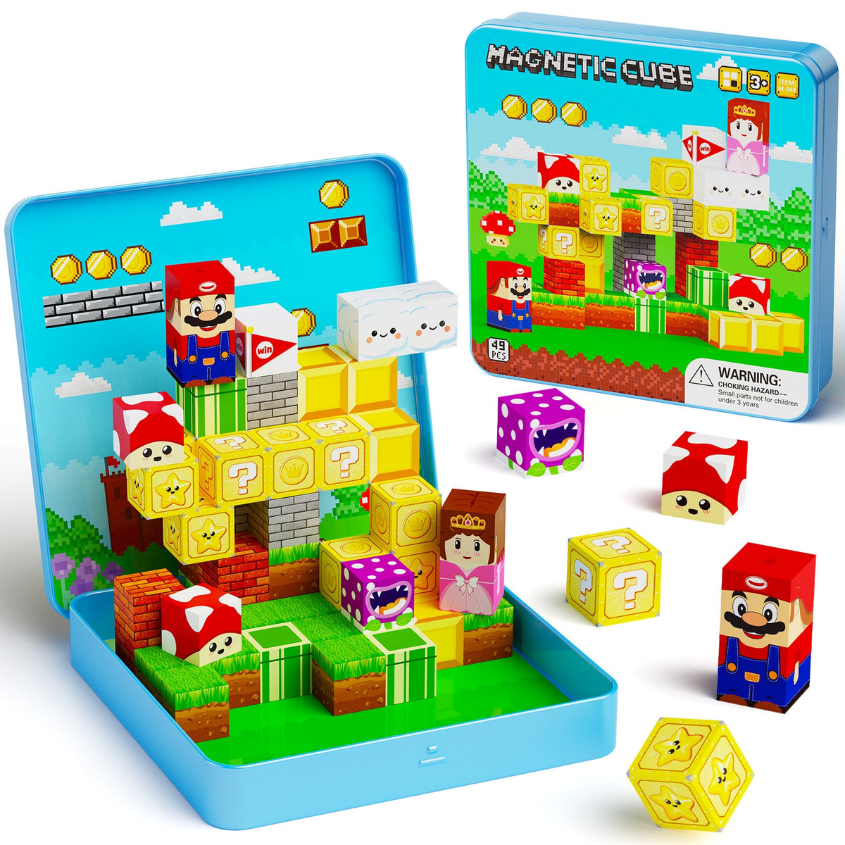49PCS Game Character Magnetic Blocks (2cm) M-049 image 1