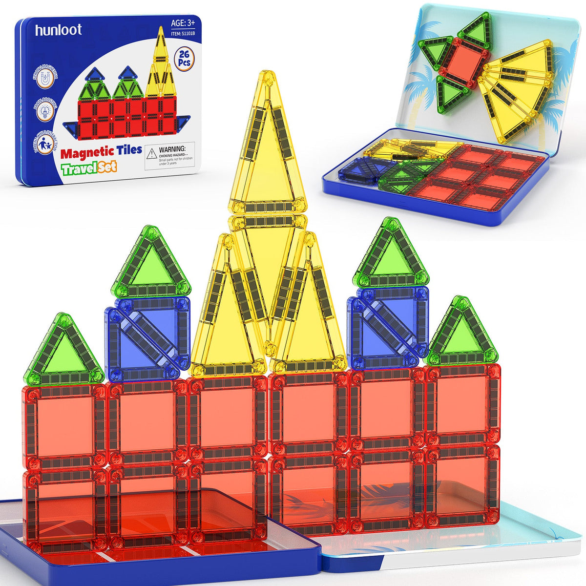 26PCS Magnetic Tiles S-1101B image 6