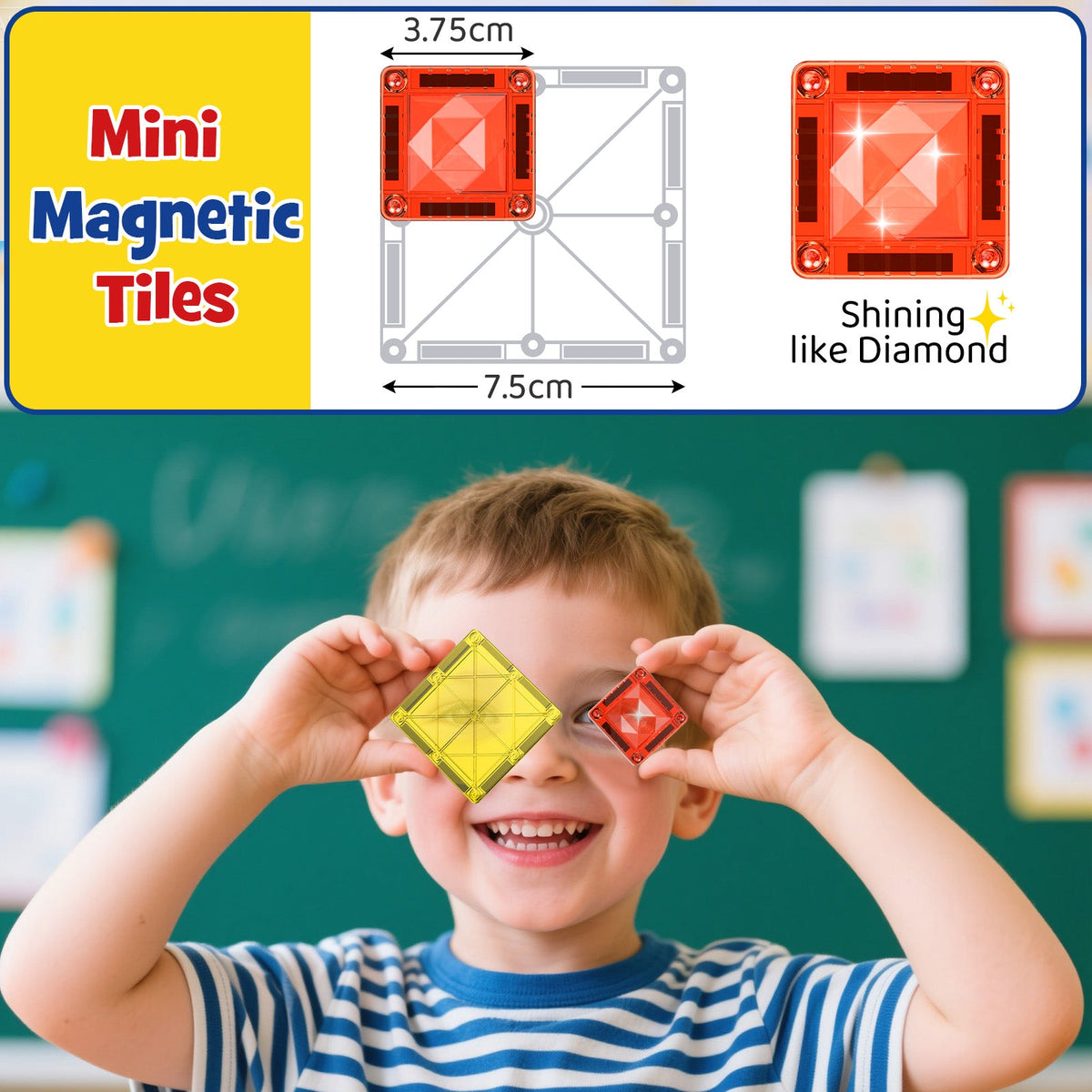 26PCS Gem Magnetic Tiles S-1101D image 5