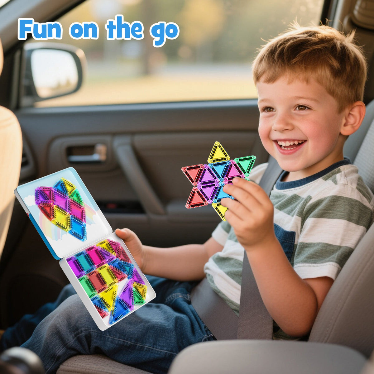 40PCS Candy Colors Magnetic Tiles Set S1103 image 14