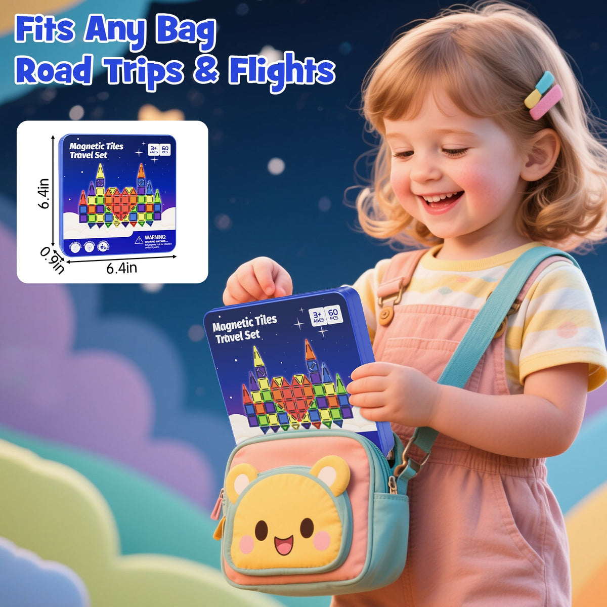 60PCS Gem Magnetic Tiles S1111 image 8