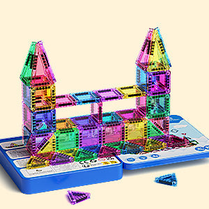 60PCS Candy Colors Magnetic Tiles Set S1114 image 10