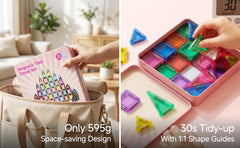 60PCS Candy Colors Magnetic Tiles Set S1115 image 10