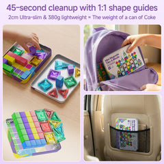 S1136 3-in-1 Magnetic Tiles & Magnetic Blocks Set S1136 image 2