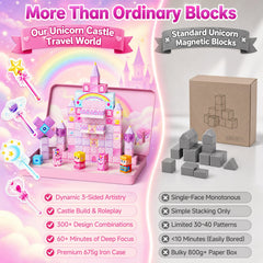 100-teiliges Magnetblock-Set Einhorn (2 cm) DJS-100