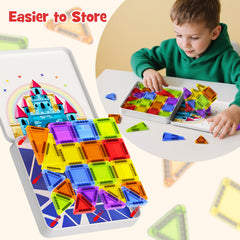 Burgkidz 60-teiliges Magnetplatten-Set in klassischen Farben S1112 - Bild 3